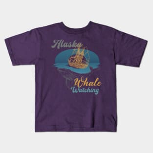 Alaska Whale Watching humpback beluga orca killer whales Kids T-Shirt